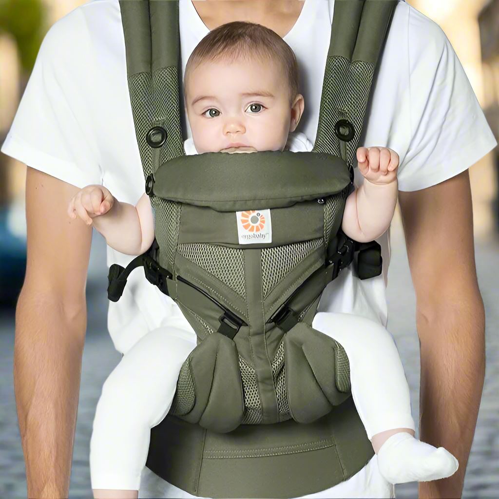 BreathBabyBag™ - Vert Olive - Bébé Explorateur