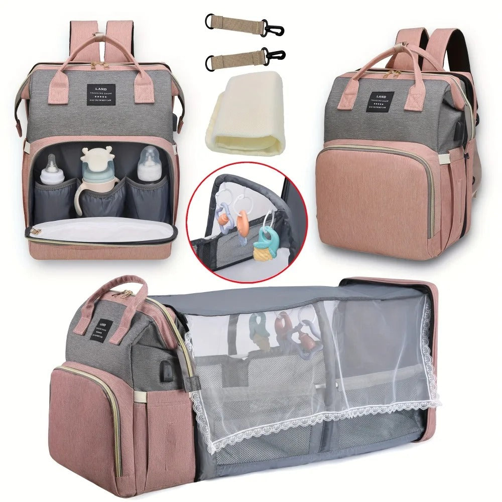 Sac à Dos à Langer Voyageur avec lit Pliable